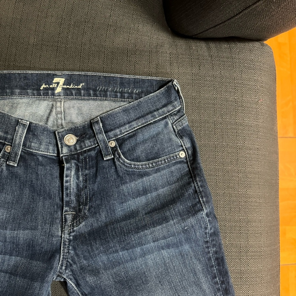 7 For All Mankind ‘Gwenevere’ Skinny Jeans Waist Size 25 - Picture 8 of 12